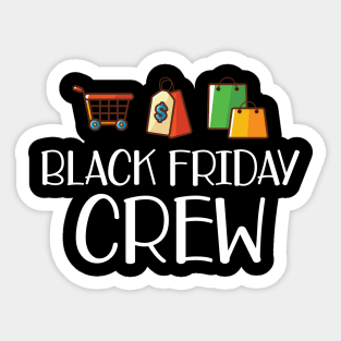 Shopping - Black Friday Crew Sticker